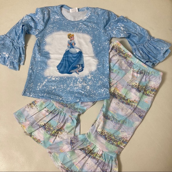 Boutique Cinderella cute ruffle pants set - Picture 4 of 6